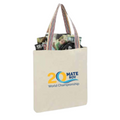 MATE 20th Anniversary Recycled Cotton Tote with Multi-Colored Handles - view 1