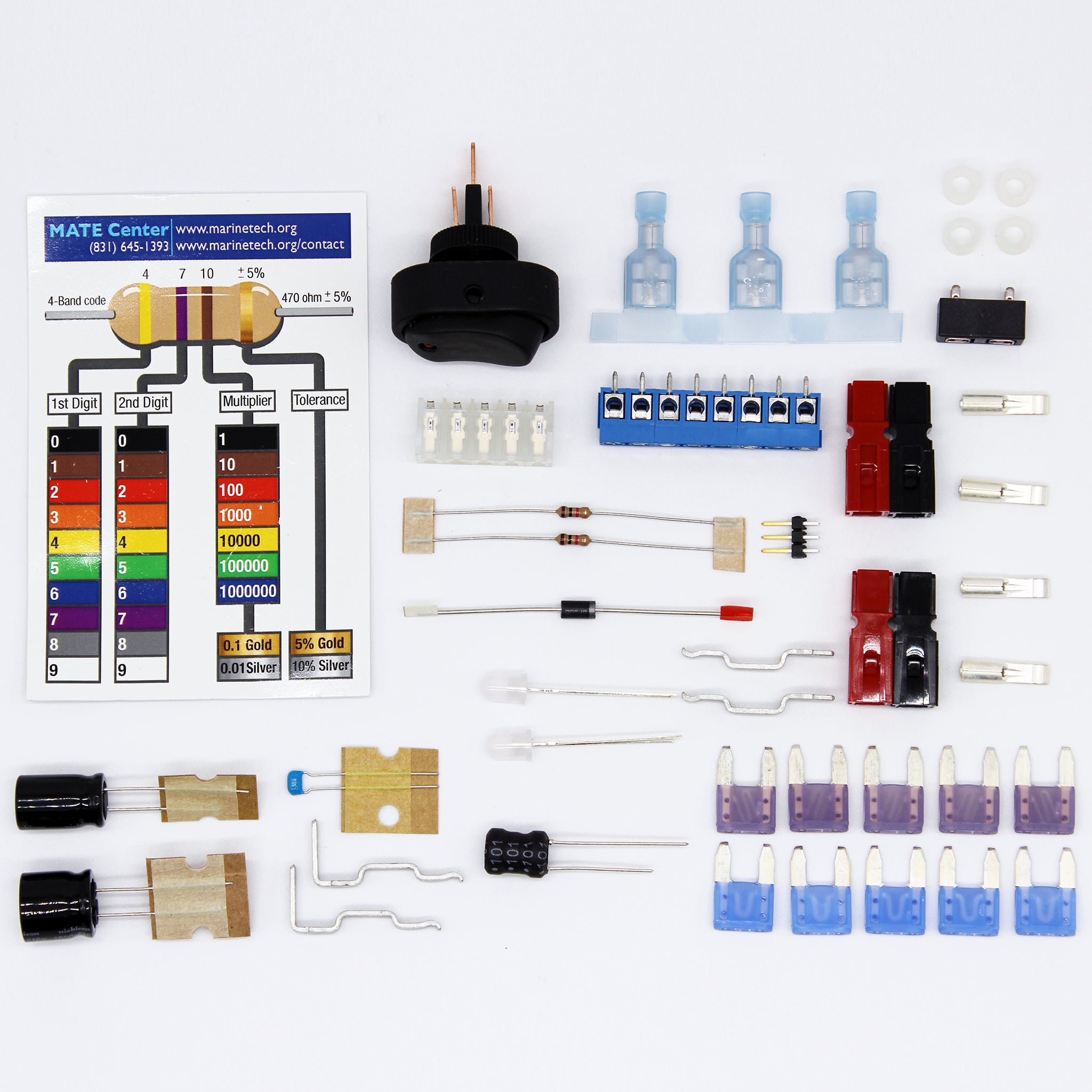 Layout of everything included in the TriggerFish Grab Bag