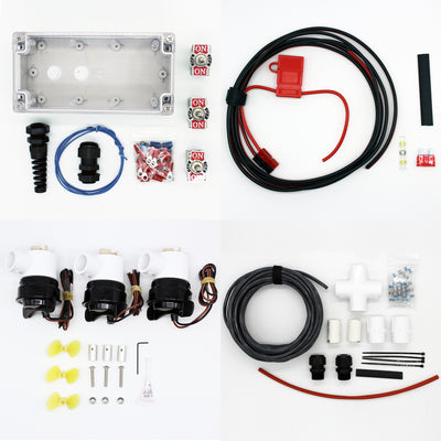 Layout of everything included in the AngelFish ROV Kit