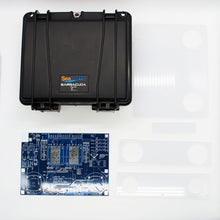 Load image into Gallery viewer, Layout of Barracuda black box, control board, and acrylic mount
