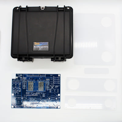 Layout of Barracuda black box, control board, and acrylic mount