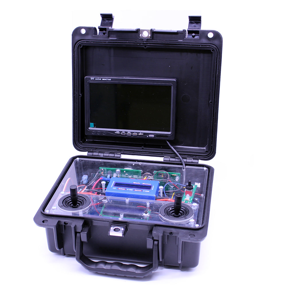 Assembled Barracuda control box with visible wiring and components