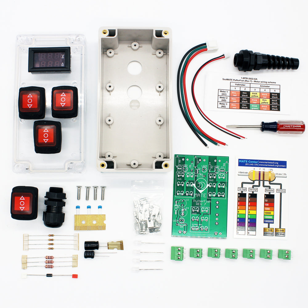 PufferFish ROV Kit with Thrusters and Tether (Rev 7) – SeaMATE