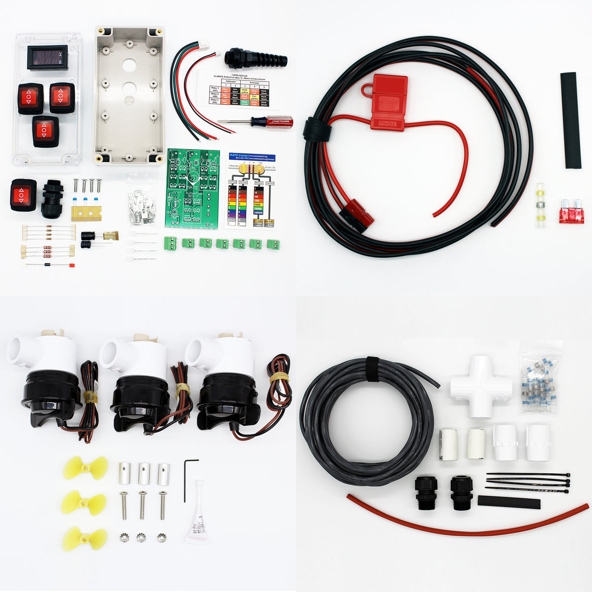 PufferFish ROV with Thrusters and Tether (Rev 7) – SeaMATE