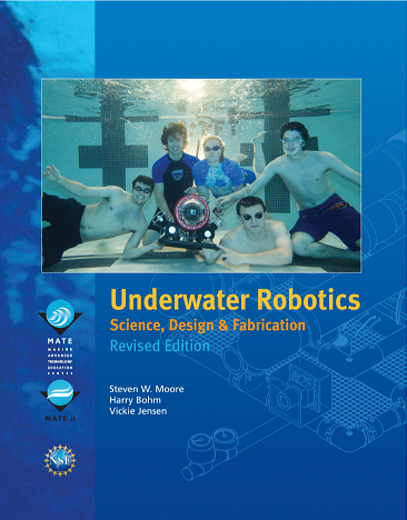 Front cover of the Underwater Robotics Textbook